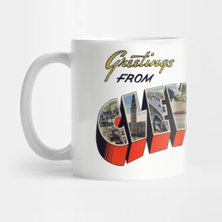 Greetings from Cleveland Ohio Mug